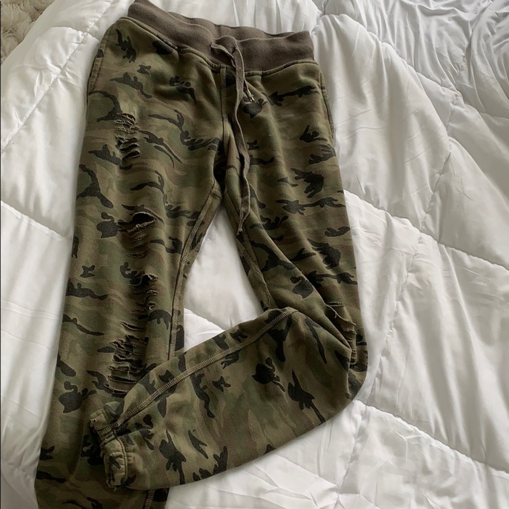 Camo sweat pants